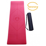 THẢM TẬP YOGA TPE SUNNY 2 LỚP 6MM ĐỊNH TUYẾN - ĐỎ (TẶNG TÚI ĐỰNG THẢM)