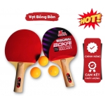 CẶP VỢT BÓNG BÀN CAO CẤP BOKAI (KÈM 3 BÓNG BÀN)