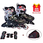 GIÀY TRƯỢT PATIN FLYING EAGLE T9 (S6S+ 8 BÁNH ĐÈN) - TẶNG KÈM BALÔ VÀ BẢO HỘ TRƯỢT PATIN - ĐEN