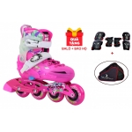 GIÀY TRƯỢT PATIN FLYING EAGLE S6S+ NEW HỒNG (TẶNG KÈM BALO + BỘ BẢO HỘ TRƯỢT PATIN)