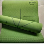 THẢM TẬP YOGA TPE SUNNY 1 LỚP 8MM ĐỊNH TUYẾN - XANH LÁ (TẶNG TÚI ĐỰNG THẢM)