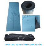 THẢM YOGA CAO SU PU ĐỊNH TUYẾN SUNNY - XANH DƯƠNG