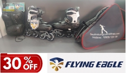 GIÀY TRƯỢT PATIN FLYING EAGLE S5S+ NEW 2022 (TẶNG BALO + BẢO HỘ TRƯỢT PATIN) - ĐEN