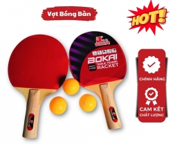 CẶP VỢT BÓNG BÀN CAO CẤP BOKAI (KÈM 3 BÓNG BÀN)