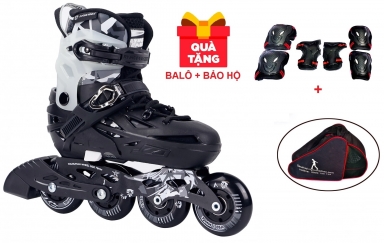 GIÀY TRƯỢT PATIN FLYING EAGLE S6S+ NEW ĐEN (TẶNG KÈM BALO + BỘ BẢO HỘ TRƯỢT PATIN)