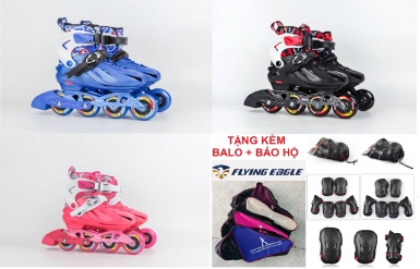 GIÀY TRƯỢT PATIN FLYING EAGLE K8 (TẶNG BALO ĐỰNG GIÀY + BỘ BẢO HỘ PATIN)