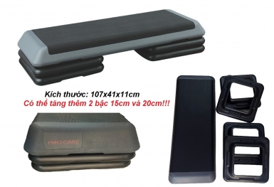 BỤC NHẢY AEROBIC PROCARE - XẾP TẦNG (107 x 41 x 21CM)
