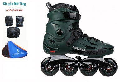 GIÀY TRƯỢT PATIN FLYING EAGLE F6S FALCON - Xanh Rêu ( TẶNG BỘ BẢO HỘ TRƯỢT PATIN + BALO ĐỰNG GIÀY)