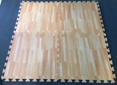 BỘ 4 TẤM THẢM XỐP TRẢI SÀN VÂN GỖ (60 x 60 x 1 cm)