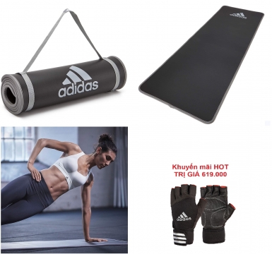 <font color="red">[MẪU TRƯNG BÀY]</font>  THẢM TẬP THỂ LỰC ADIDAS ADMT-12235 - KÈM GĂNG TAY ADIDAS
