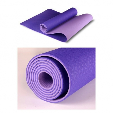 THẢM TẬP TPE YOGA MAT 2 LỚP 6MM - TẶNG TÚI ĐỰNG THẢM