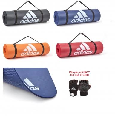 [MẪU TRƯNG BÀY] THẢM TẬP THỂ LỰC ADIDAS ADMT-11015 - KHUYẾN MÃI GĂNG TAY ADIDAS