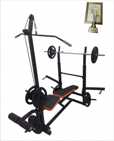GHẾ TẬP TẠ ĐA NĂNG THANH XUÂN - THÉP VUÔNG 40 (MÀU CAM)